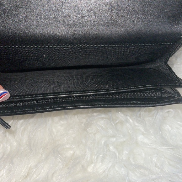 GUCCI VINTAGE CRYSTAL GUCCISSIMA GG INTERLOCKING PVC LEATHER LONG WALLET ITALY - Picture 10 of 17